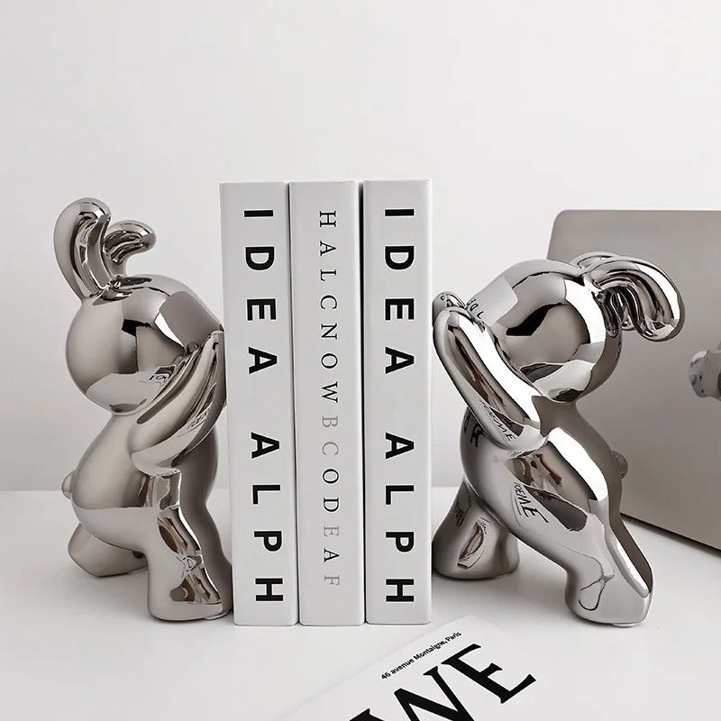 Push Rabbit Bookcase Desk Ornaments