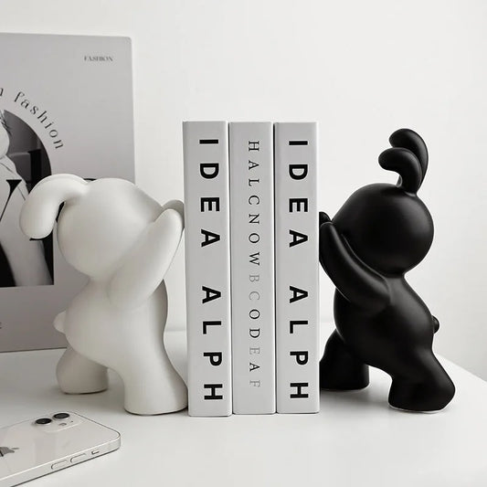 Push Rabbit Bookcase Desk Ornaments