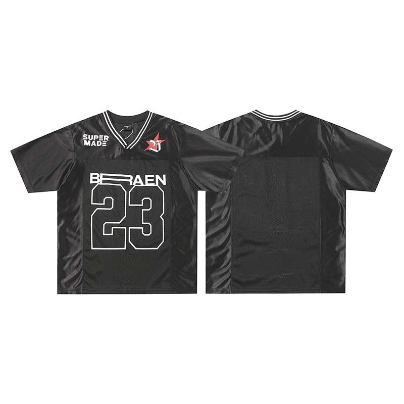 Pullover V-neck Short Sleeve T-shirt