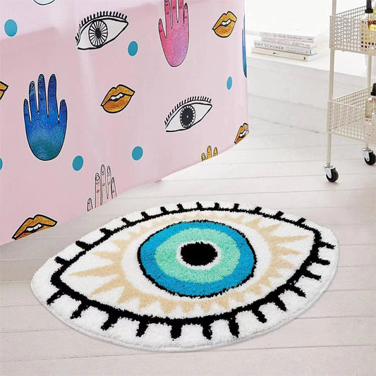 Eclipse Evil Eye Plush Rug