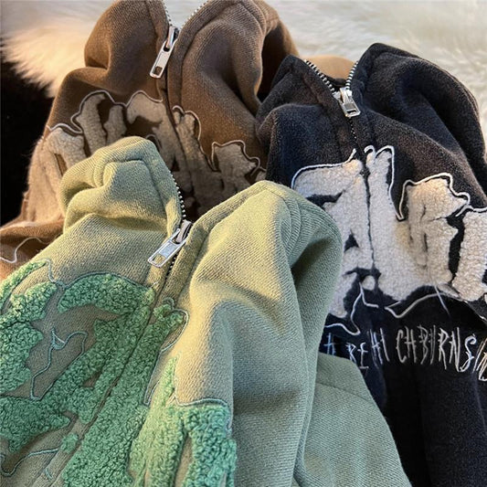 Printed Letter Lovely Devil Hoodie