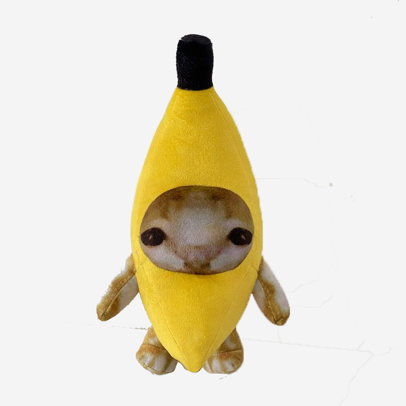 Banana Happy Cat Plush Toy Doll